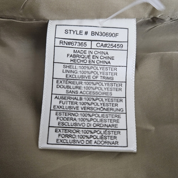 Steve Madden Oversized Blazer Brown Plaid Faux Leather 2 Button Jacket Medium - Picture 8 of 9